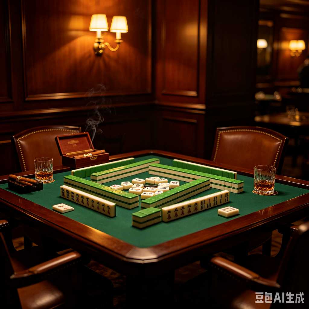 antique style mahjong set